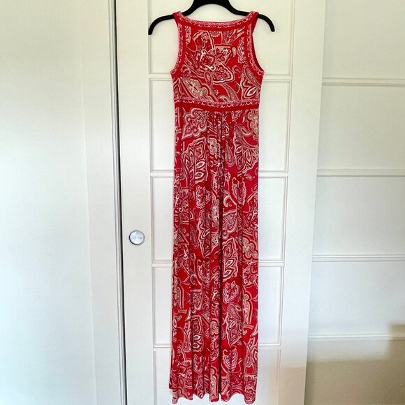 INC International Concepts Women’s Red Paisley Maxi Dress – Size XS (4–6 US) - Picture 3 of 6